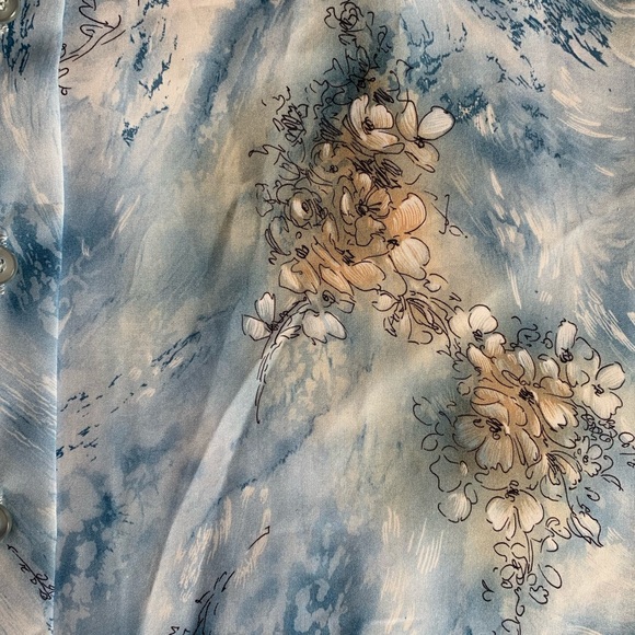 vintage 1970s Terry of Chicago : union label pussybow secretary blouse - Picture 7 of 13